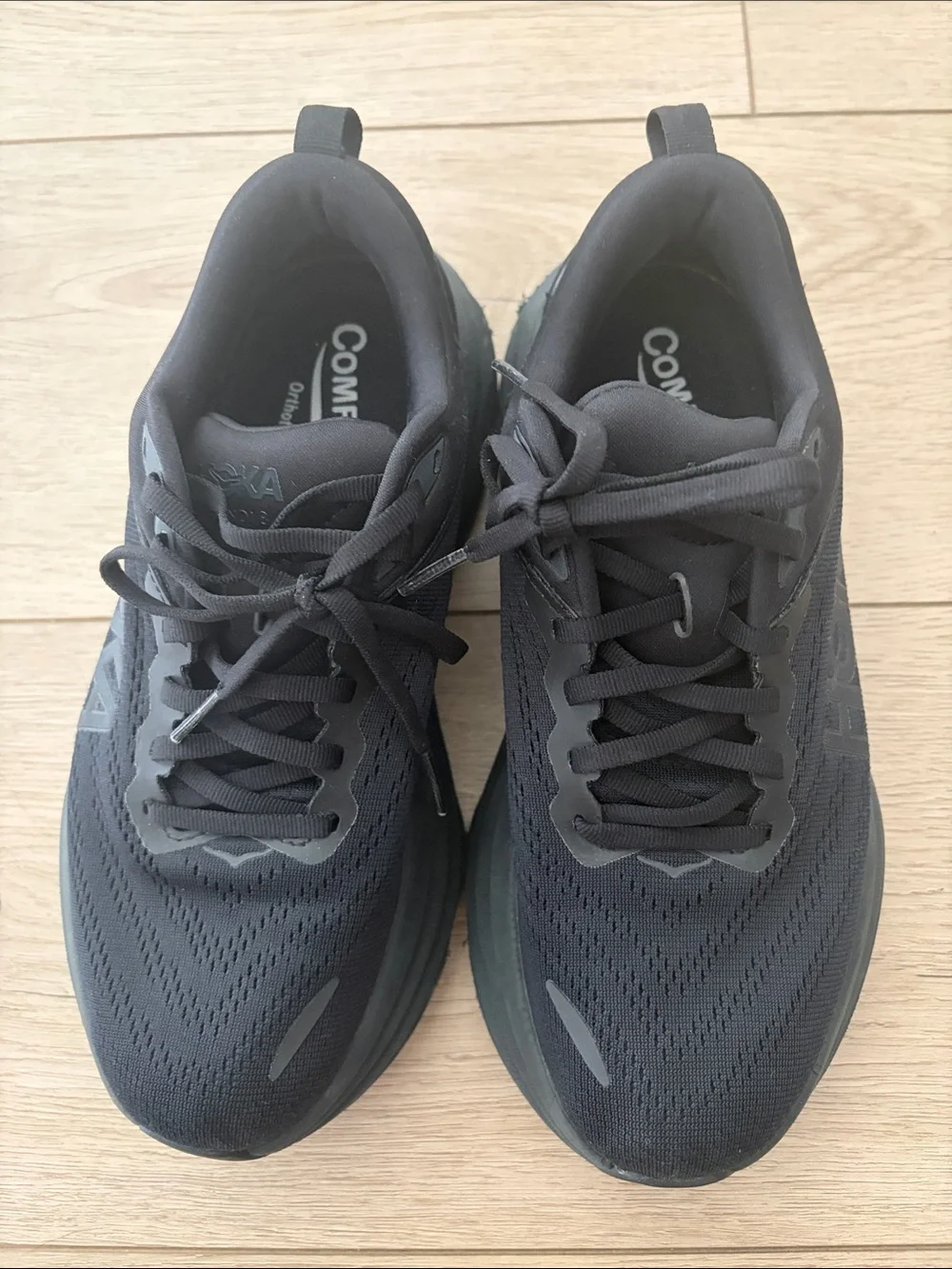 Hoka Bondi 8 Women's Black Athletic Running Shoes